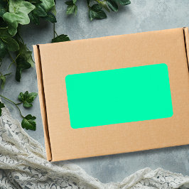 Zeegroene Effen Kleur | Klassiek | Elegant Etiket