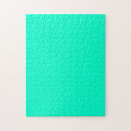 Zeegroene kleur legpuzzel