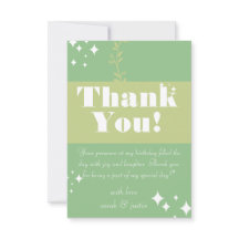 Zeegroene verjaardagskaart