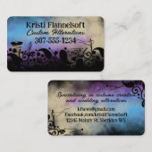 Zeegrootpaisleien naadloze zeefluier visitekaartje (Voorkant / Achterkant)