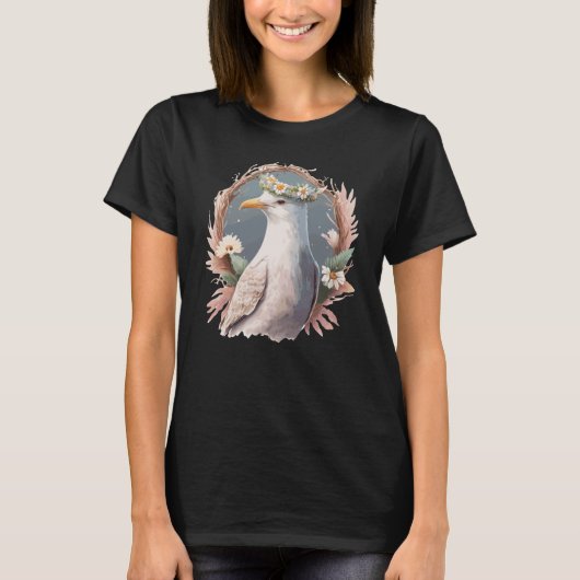 Zeegulerende vogelbloemkool Florence Seabirds T-shirt (Voorkant)