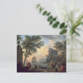 Zeehaven 1763 briefkaart (Staand voorkant)