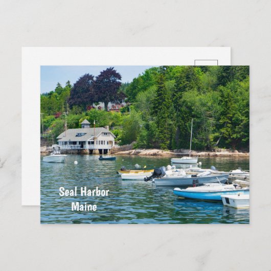 Zeehaven in Maine Briefkaart (Voorkant / Achterkant)