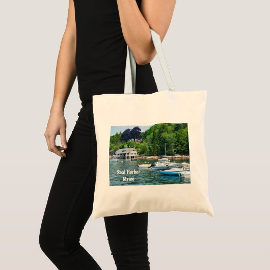 Zeehaven in Maine Tote Bag (Voorkant (product))