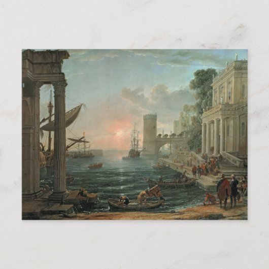 Zeehaven met de Embarkation Briefkaart (Voorkant)