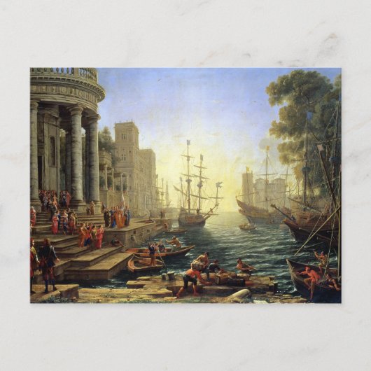 Zeehaven met de inblazing van St. Ursula Briefkaart (Voorkant)