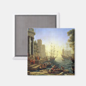 Zeehaven met de inblazing van St. Ursula Magneet (Voorkant / Achterkant)