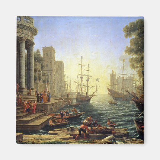 Zeehaven met de inblazing van St. Ursula Magneet (Voorkant)