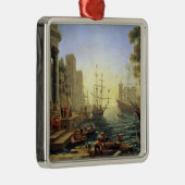 Zeehaven met de inblazing van St. Ursula Metalen Ornament (Rechts)