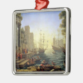 Zeehaven met de inblazing van St. Ursula Metalen Ornament (Links)