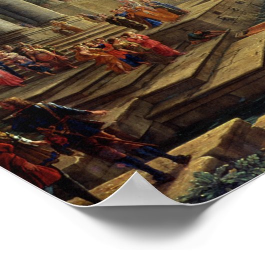 Zeehaven met de inblazing van St. Ursula Poster (Hoek)