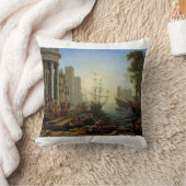 Zeehaven met de inscheping van de heilige Ursula Kussen (Deken)