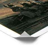 Zeehaven op Sunset, 1639 Poster (Hoek)