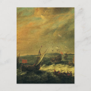 Zeehaven van Adam Willaerts Briefkaart