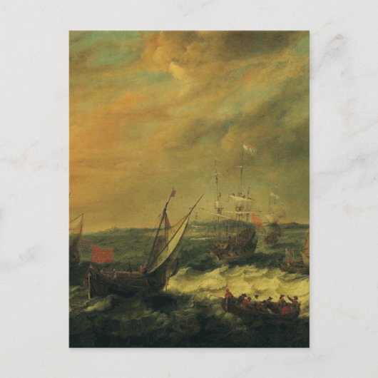 Zeehaven van Adam Willaerts Briefkaart (Voorkant)