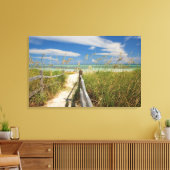 Zeehaver (Uniola paniculata) groeiend bij het stra Canvas Afdruk (Insitu (Woonkamer))