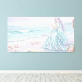Zeeheksentij Golfdroom Canvas Afdruk (Insitu (Houten vloer))