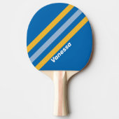 Zeeheldenstrepen met naam tafeltennisbatje (Voorkant)