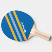 Zeeheldenstrepen met naam tafeltennisbatje (Zijkant)