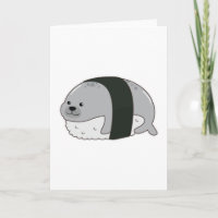 Zeehond als Sushi