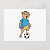Zeehond als Voetbalspeler met Voetbal Briefkaart (Voorkant)