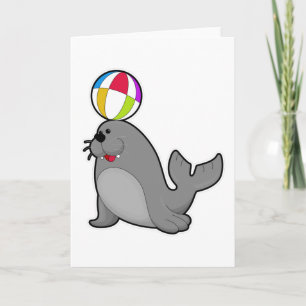 Zeehond bij Watersport met Waterpolo Kaart