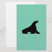 Zeehond Briefpapier (Voorkant / Achterkant)