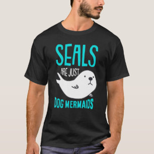 zeehond dier zeemeermin leuk schattig zegel t-shirt