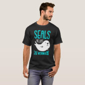 zeehond dier zeemeermin leuk schattig zegel t-shirt (Voorkant volledig)