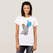 Zeehond Duim omhoog T-shirt (Voorkant volledig)
