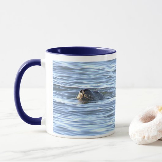 Zeehond Foto Mok (Met donut)