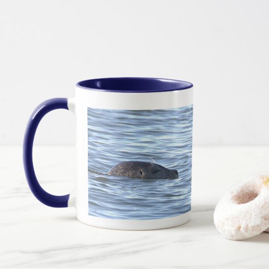 Zeehond Foto Mok (Met donut)