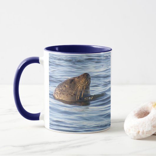 Zeehond Foto Mok (Met donut)