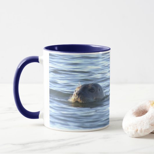 Zeehond Foto Mok (Met donut)