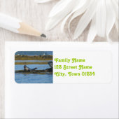 Zeehond in Casco Bay Maine Etiket (Insitu)