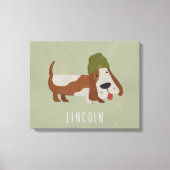 Zeehond in een muts/customized canvas afdruk (Voorkant)