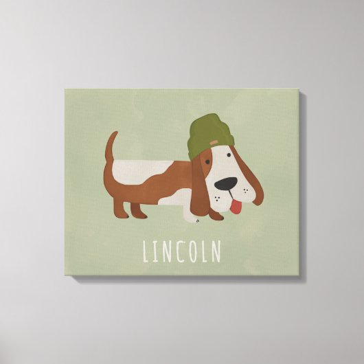 Zeehond in een muts/customized canvas afdruk (Voorkant)