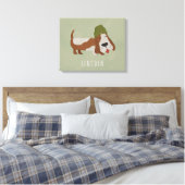 Zeehond in een muts/customized canvas afdruk (Insitu (Slaapkamer))