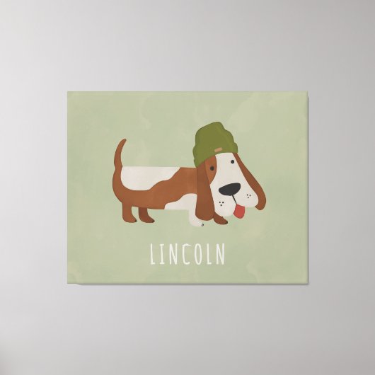 Zeehond in een muts/customized canvas afdruk (Voorkant)