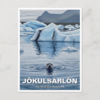 Zeehond in IJsland Jökulsárlón Glacier Lagoon Reiz