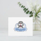 Zeehond in Water Briefkaart (Staand voorkant)