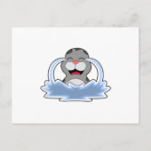 Zeehond in Water Briefkaart (Voorkant)