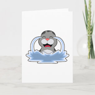 Zeehond in Water Kaart