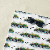 Zeehond Jongste Feestje Strandhanddoek (kies kleur Strandlaken (In situ)