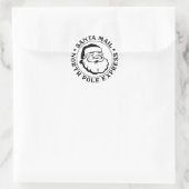 Zeehond Kerstman Noorderpool Goedgekeurd Label (Tas)