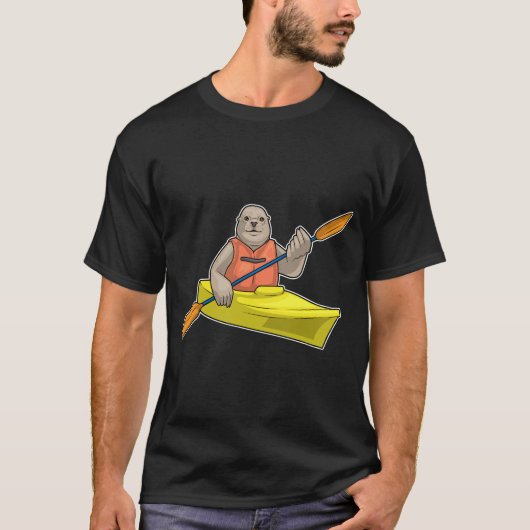 Zeehond kleine boot t-shirt (Voorkant)