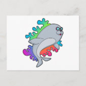 Zeehond Met Bril Briefkaart (Voorkant)