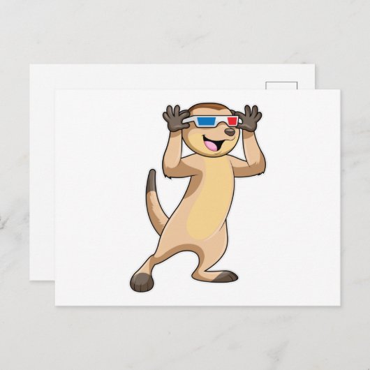 Zeehond met een Bril Briefkaart (Voorkant / Achterkant)