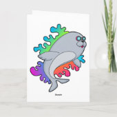 Zeehond met een Bril Kaart (Achterkant)