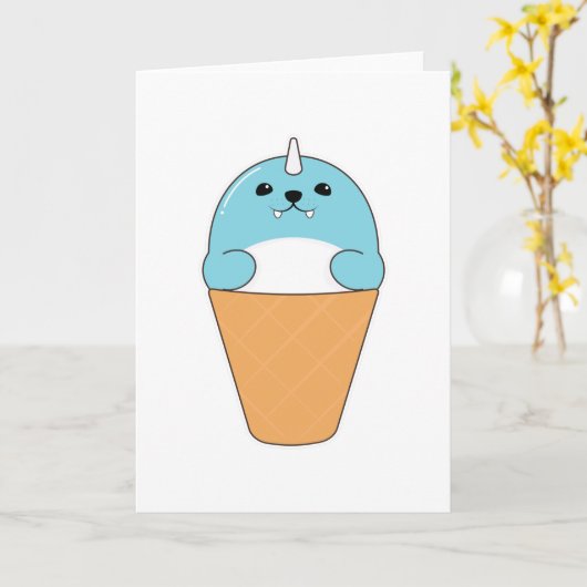 Zeehond met Ijsje Kaart (Gele Bloem)